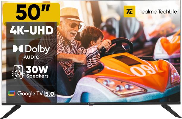 realme TechLife 126 cm (50 inch) Ultra HD (4K) LED Smart Google TV 2025 Edition