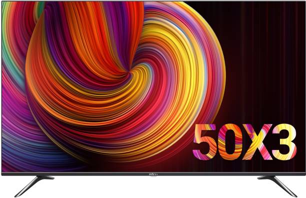 Infinix X3 126 cm (50 inch) Ultra HD (4K) LED Smart Android TV with Anti-Blu Ray Technology, 1.07 Billion Colors, 24Watt cinematic sound with Dolby,