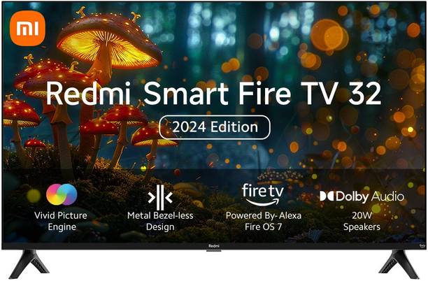 REDMI 80 cm (32 inch) HD Ready LED Smart FireTv OS 7 TV 2024 Edition with Dolby Audio & DTS: Virtual X