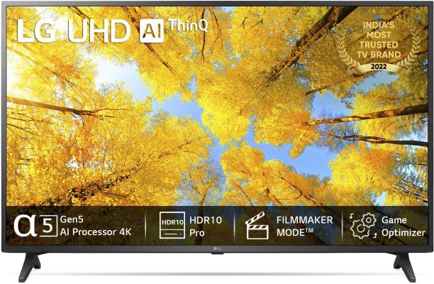 LG UQ7500 108 cm (43 inch) Ultra HD (4K) LED Smart WebOS TV 2022 Edition with Filmmaker Mode, AI Sound & Active HDR