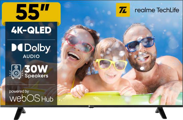 realme TechLife 139 cm (55 inch) QLED Ultra HD (4K) Smart WebOS TV