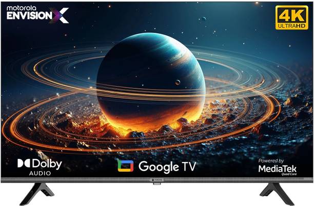 MOTOROLA EnvisionX 140 cm (55 inch) Ultra HD (4K) LED Smart Google TV with Inbuilt Box Speakers & Dolby Audio