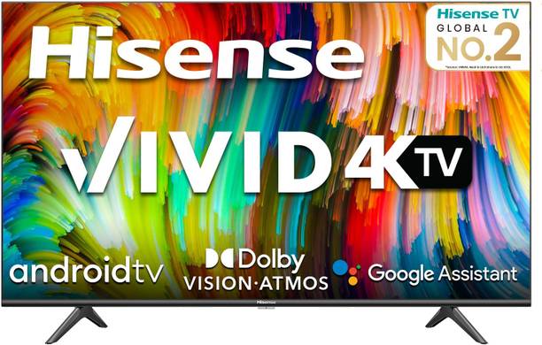 Hisense A6GE Series 108 cm (43 inch) Ultra HD (4K) LED Smart Android TV with Dolby Vision and Dolby Atmos