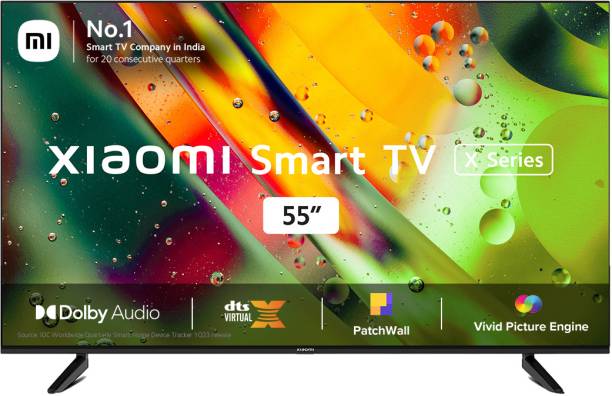 Mi X Series 138 cm (55 inch) Ultra HD (4K) LED Smart Android TV with 4K Dolby Vision | HDR10 | HLG | Dolby Audio | DTS: Virtual X | DTS-HD |Vivid Picture Engine