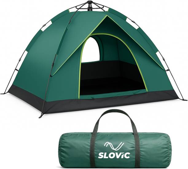 SLOVIC Camping Tent for 3 Person | Durable & Water Proof | Sun Protection Tent - For All Person