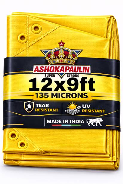 ASHOKAPAULIN 12ft X 9ft, 120 GSM | MultiLayer Tarpaulin Sheet Tent - For Transportation Cover