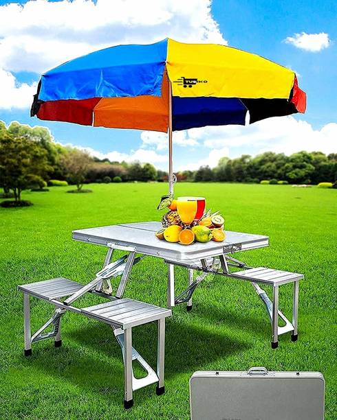 Brahmaniworld Solid Wood Outdoor Table