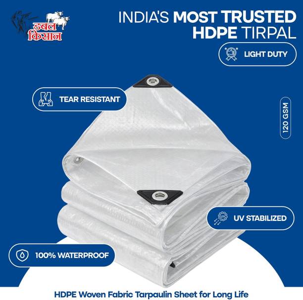 Double Kissan 10FTX10FT-120-T Tent - For Warehouse, Construction, Poultry, Farm Use, Vehicle & Rain Cover