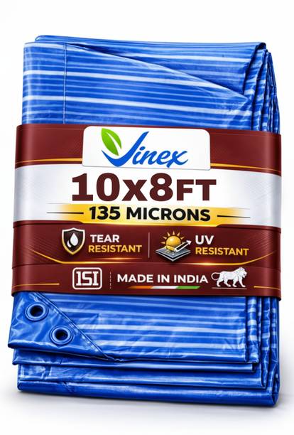 Vinex 10ft X 8ft, 120 GSM | Water Proof Tarpaulin Multilayer Sheet Tent - For Transportation Cover