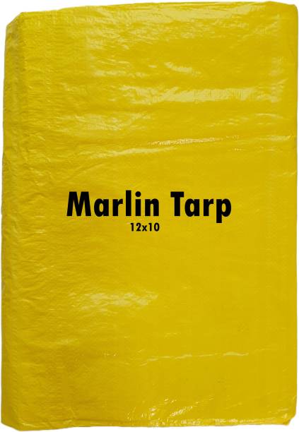 Marlin Tarpaulin 12x10 FEET 150GSM Heavy Duty Tarpaulin TENT Tent - For Heavy Duty Work, Waterproof Covering, Truck Shade, Agricultural Use, Fish Tank