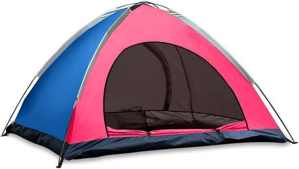 Strauss 4 Person Waterproof Portable Camping Tent | Useful for Outdoors, Picnic, Hiking Tent - For All Age Group