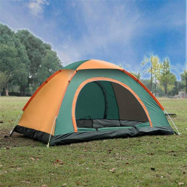 SIMESTICH 2 Person Camping Tent | 5-10 Minute Setup | Superior Air Ventilation Tent - For All Age Group