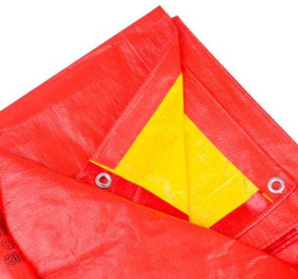 ROYALSPHERE tarpauline sheet Tent - For TRUCK COVER,WATERPROOF SHEET 9 FT X 12FT COVER ORANGE YELLOW