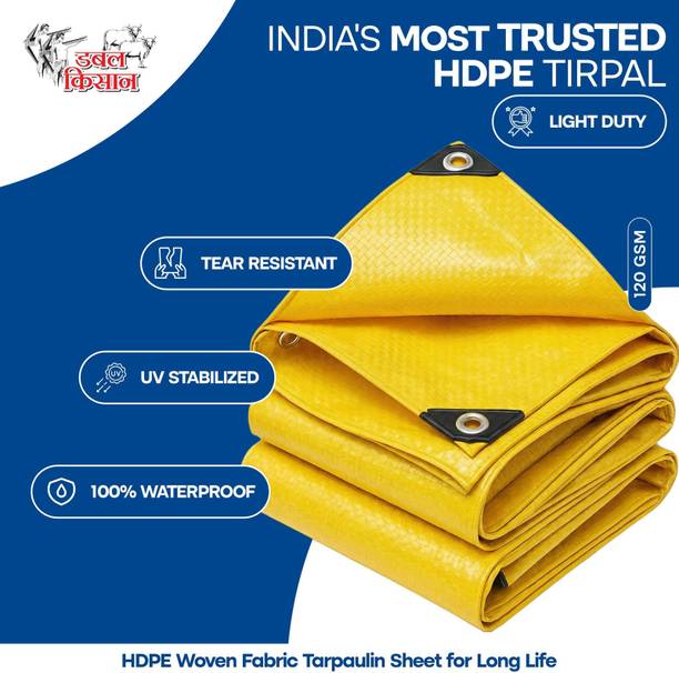 Double Kissan 9FTX6FT-120-Y Tent - For Warehouse, Construction, Poultry, Farm Use, Vehicle & Rain Cover