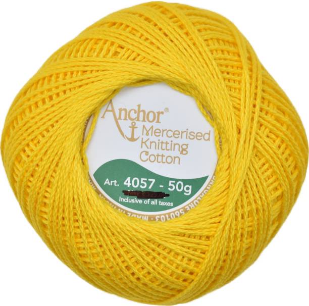 Hunny - Bunch Anchor Mercerised Knitting Crochet Cotton Yarn Balls (Shade no. 291) Thread
