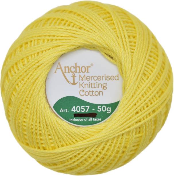 Hunny - Bunch Anchor Mercerised Knitting Crochet Cotton Yarn Balls (Shade no. 289) Thread