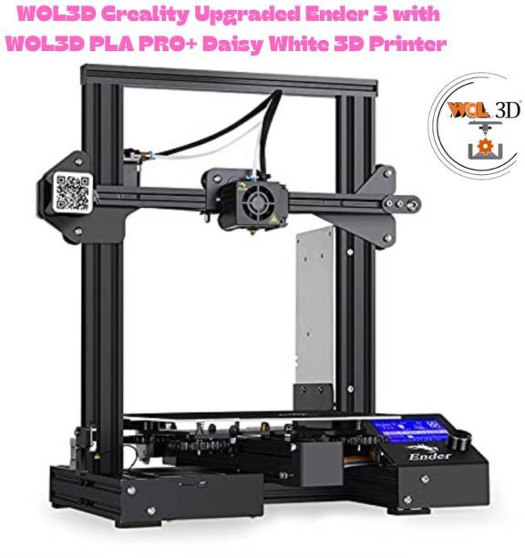 WOL3D Ender 3 with PLA PRO+ Daisy White 3D Printer Filament 1.75mm 3D Printer