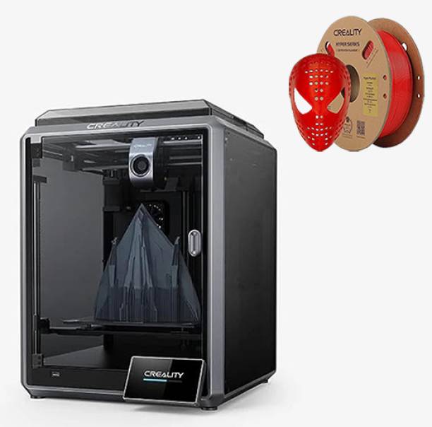 WOL3D Creality K1 Speedy 3D Printer with 600mm/s max Speed With Red Hyper PLA 3D Printer