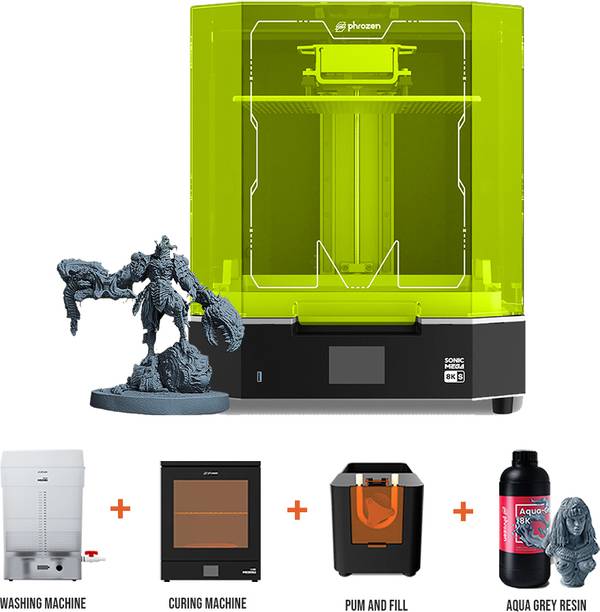 WOL3D Phrozen Sonic Mega 8K S Resin With Combo With Washing, Curing Machine 3D Printer
