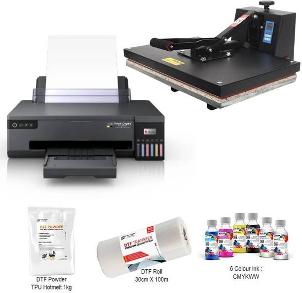 Print Digits DTF A3 L18050 Printer & 16x24 Heat Press – Perfect for Cotton Tees & Any color 3D Printer