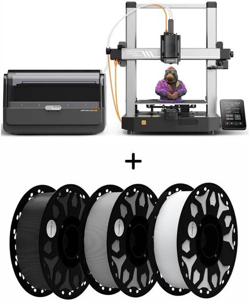 Anycubic Kobra 3 Combo High-Speed, Multi-Color 3D Printer with 3 KG PLA Filment 3D Printer