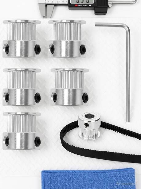 Ofifo GT2 Pulley 20 Teeth 5mm Bore 6mm Wide 20T Timing Belt Pulley for 3D Printer 5pcs 3D Printer