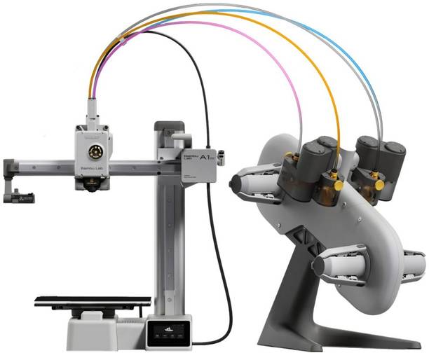 3IdeaTechnology Bambu Lab A1 Mini Combo 3D Printer with AMS Lite-Up to 500mm/s Print Speed 3D Printer