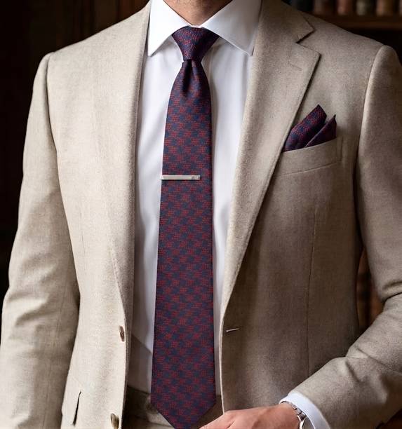 Salbay Geometric Print Tie