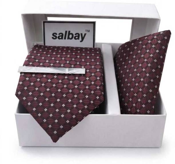 Salbay Geometric Print Tie