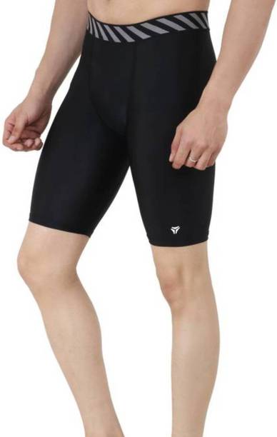 Kyk Solid Men Black Tights