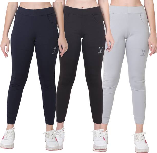 TYKUN Solid Women Multicolor Tights
