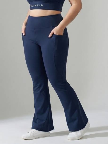Blinkin Solid Women Dark Blue Tights