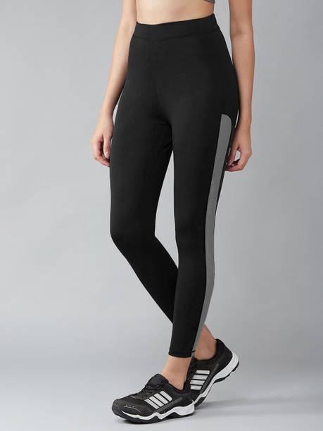 Solid Women Black, Grey Tights
