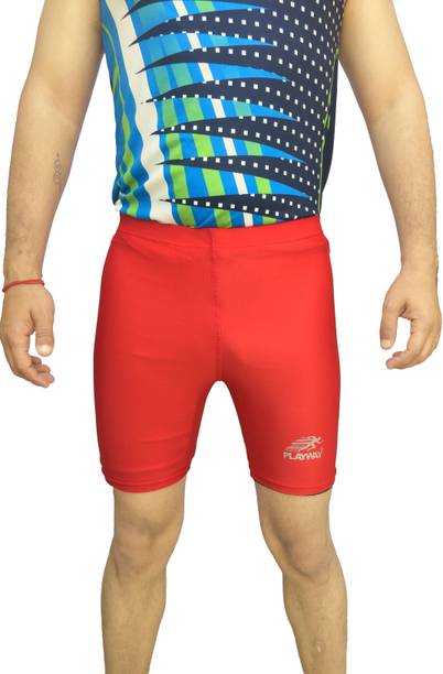 playway Solid Men Red Tights