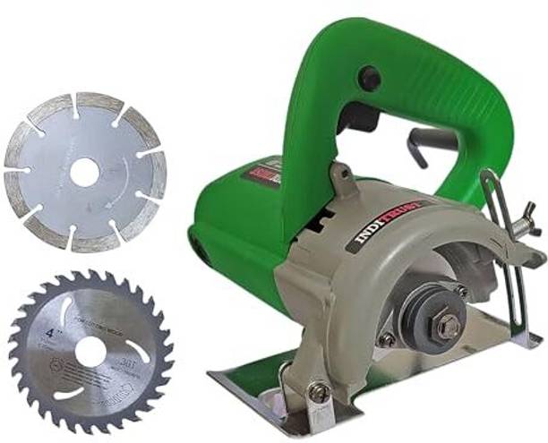 Inditrust 1300w Round Marble cutting Machine GREEN 6-Month Warranty & 1 Marble 1 Wood Handheld Tile Cutter