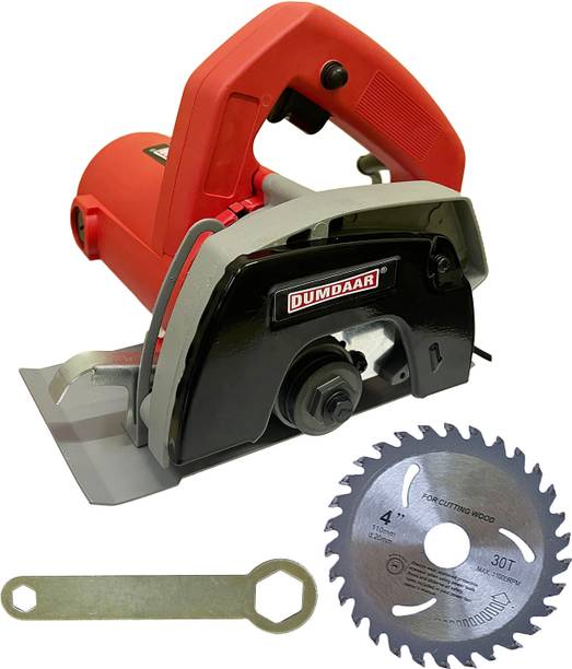 DUMDAAR Red Flat Wood/Marble cutting machine with 1pc Wood Cutting blade set Marble Cutter