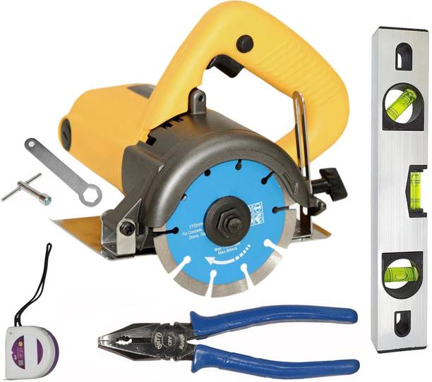 Digital Craft Marble Saw Cutter Machine 110MM,8"Inch Plier,12' Spirit Level, 3MTR Tape Marble Cutter
