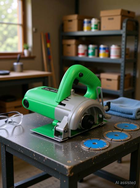 Sauran CM4 Cutter Machine(Marble/Granite/Concrete/Tile/Wood Cutter) chapta with 5 blue marble blade Marble Cutter