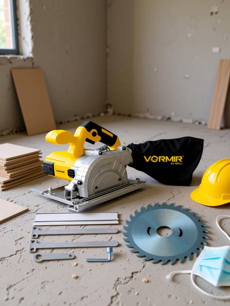 iBELL Vormir VR WC25-30 Dust-Free Wood Cutting Machine,1250W Motor,13000RPM,125mm(5"), Handheld Tile Cutter