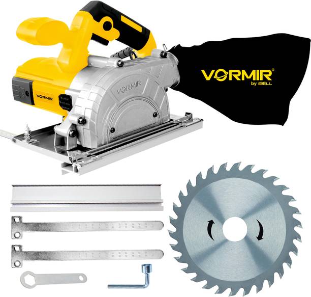 iBELL Vormir VR WC25-30 Dust-Free Wood Cutting Machine,1250W Motor,13000RPM,125mm(5"), Handheld Tile Cutter