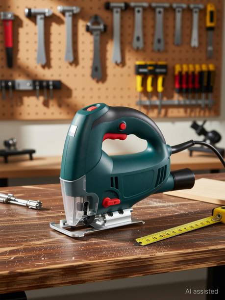 Digital Craft Jigsaw Small And Portable Electric Saw Home DIY Woodworking Home Hand Saw Pull Power Tools Woodworking Machinery With 10Pc Blade Handheld Tile Cutter