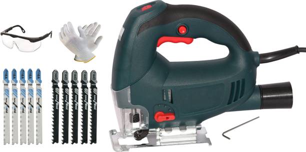 Digital Craft Jigsaw Small And Portable Electric Saw Home DIY Woodworking Home Hand Saw Pull Power Tools Woodworking Machinery With 10Pc Blade Handheld Tile Cutter