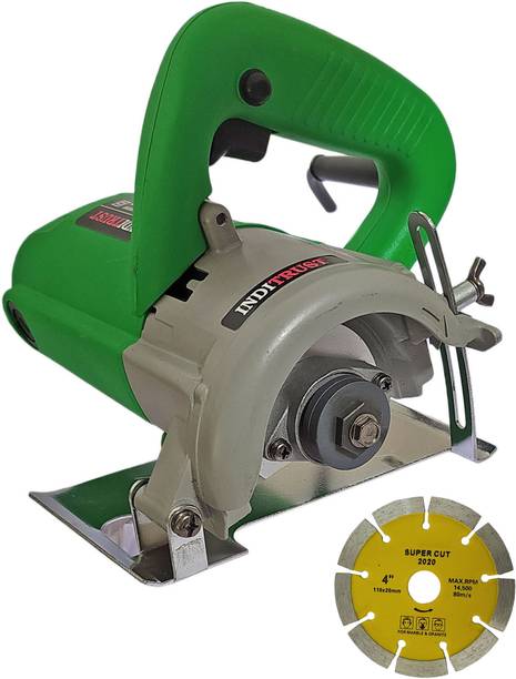 Inditrust 1400W 110mm Green Round Marble /Wood cutting Machine & 1pc Tile Wheels Marble Cutter
