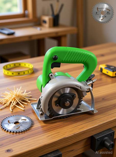 Hillgrove HGCM1278M3 Cutting Machine Saw for Tile/Marble/Wood with 1Pcs Wood Cutting Wheel Marble Cutter