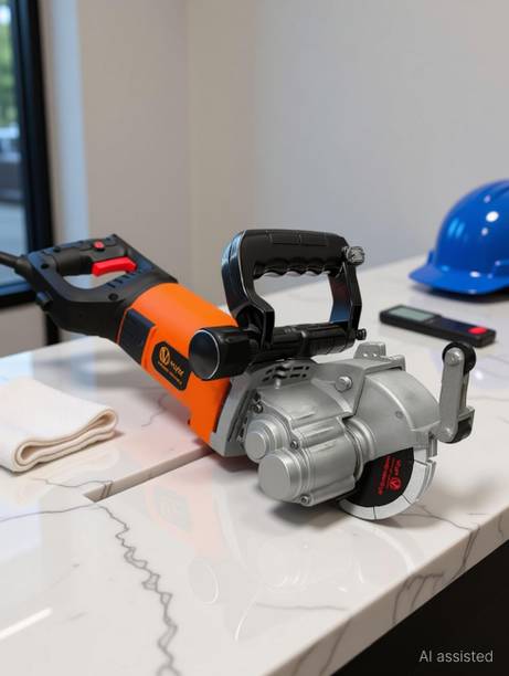 VOLTZ VZ-6000W Wall Chaser Machine with Laser Guide & 5 Blades for Concrete/Marble Marble Cutter