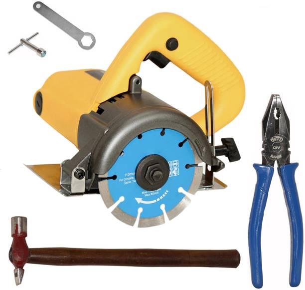 Digital Craft Marble Saw Cutter Machine 110MM,Hammer 200 gm,8"Inch Combination Plier Marble Cutter