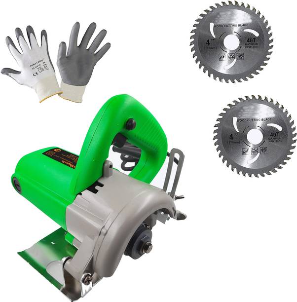 Hillgrove HGCM1281M2 Cutting Machine Saw for Tile/Marble/Wood with 2Pcs Wood Cutting Wheel Marble Cutter