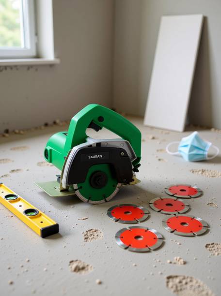 Sauran CM4 Cutter Machine(Marble/Granite/Concrete/Tile/Wood Cutter) with 5 marble red blade Marble Cutter