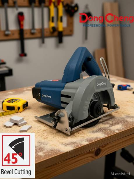 DONGCHENG MAYUR DONGCHENG 125MM(5") CUTTER MACHINE 1800WATT & 13000 RPM,45 DEGREE BEVEL CUTTING Marble Cutter