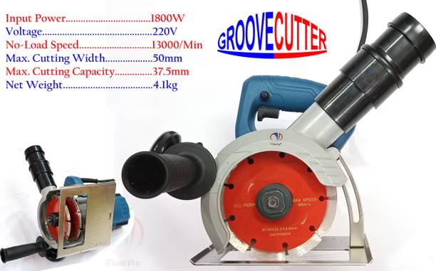 Mass Pro 5" (125mm) 1800W Speed 13000RPM Electric Groove Cutter Handheld Tile Cutter